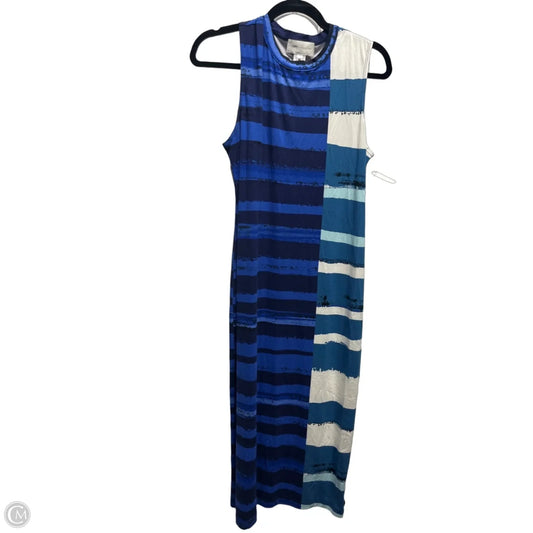 Dress Casual Midi By Corey Lynn Calter In Blue & White, Size: M