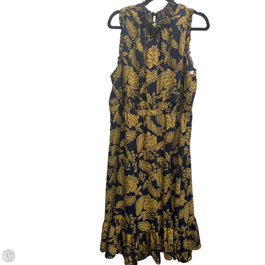 Dress Casual Maxi By J. Crew In Blue & Yellow, Size: 20