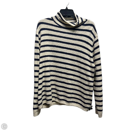 Sweater By J. Crew In Blue & White, Size: Xl