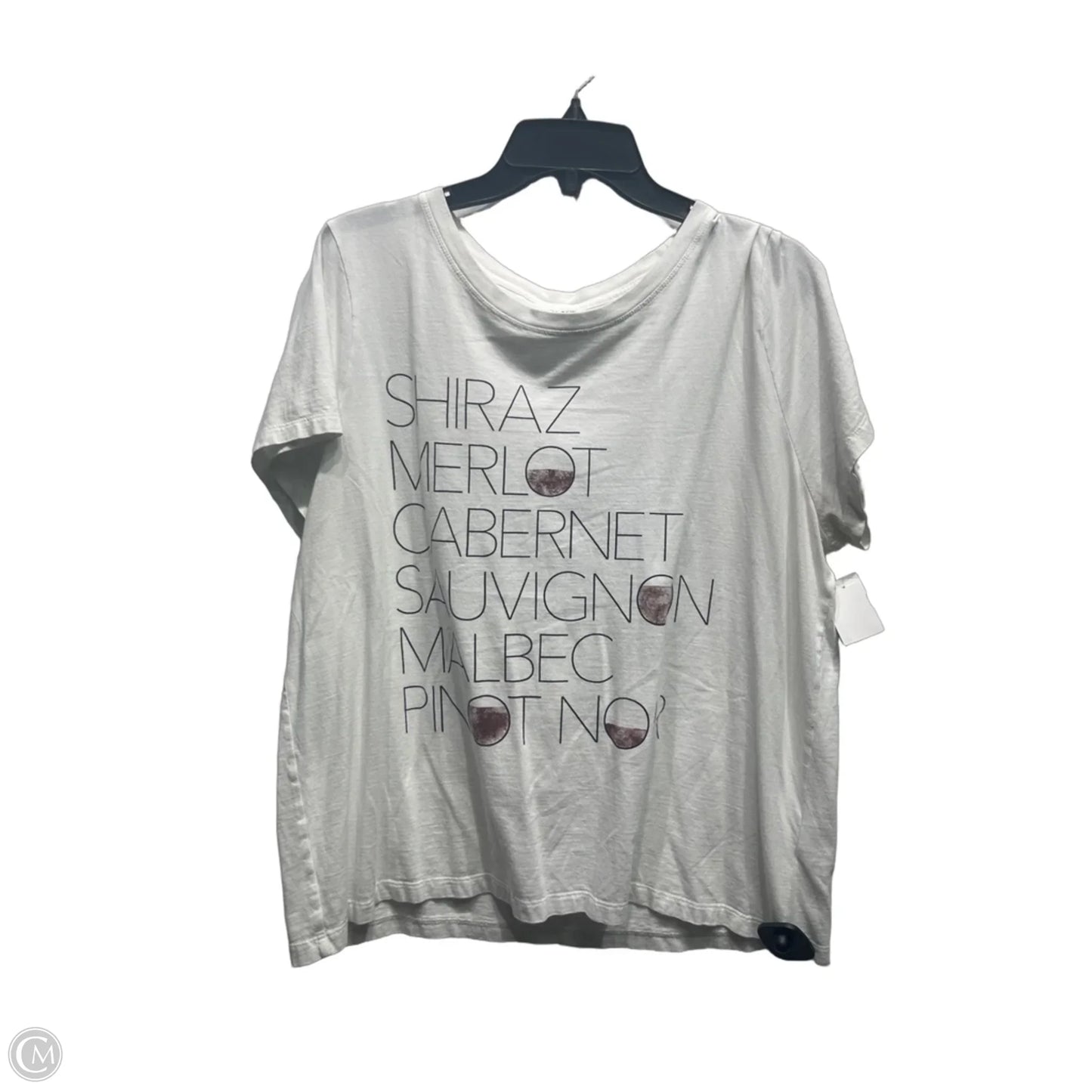 Top Short Sleeve By J. Crew In Red & White, Size: Xxl