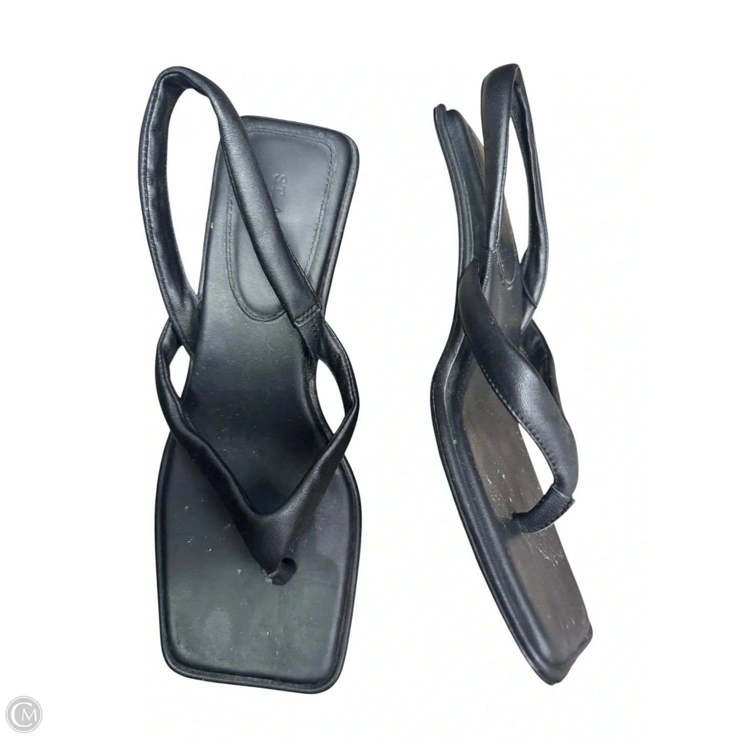 Sandals Heels Kitten By ST AGNI In Black, Size: 7
