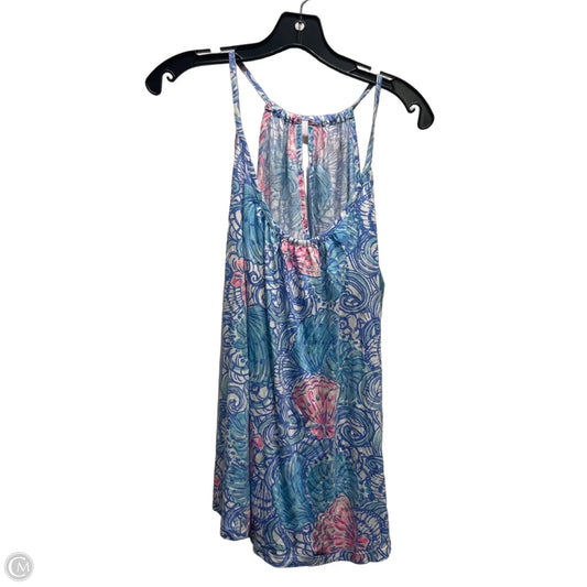 Top Sleeveless Designer By Lilly Pulitzer In Blue & Pink, Size: Xl