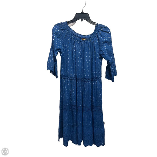 Dress Casual Short By karakorum In Blue & Silver, Size: M
