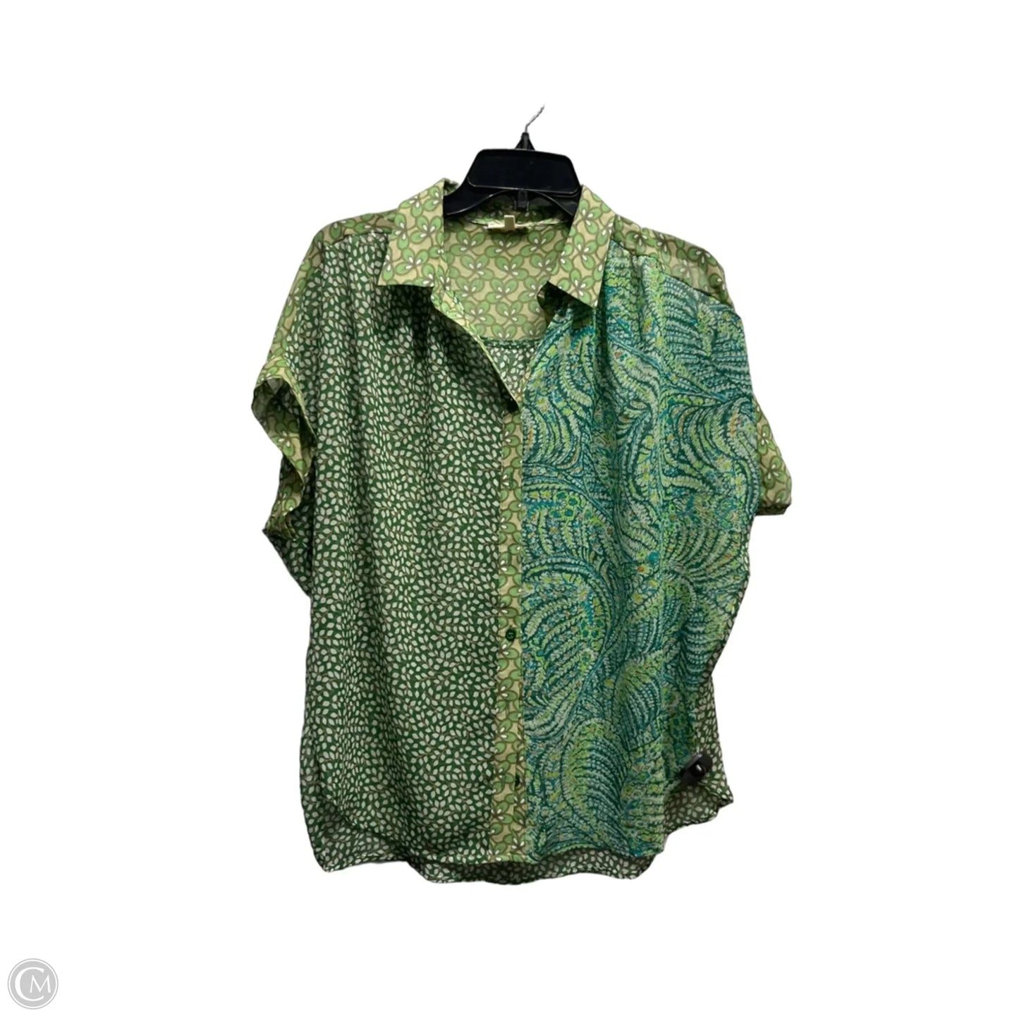 Top Short Sleeve By Jodifl In Green, Size: M