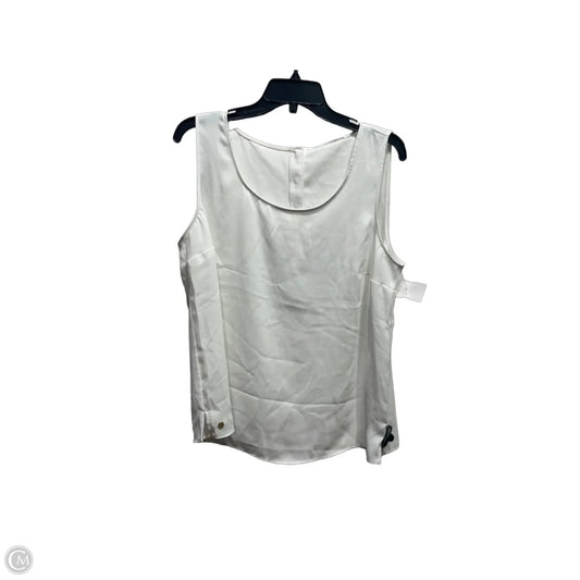 Top Sleeveless Designer By Lilly Pulitzer In White, Size: L