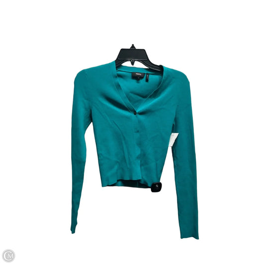 Sweater Cardigan By Theory In Green, Size: Xs