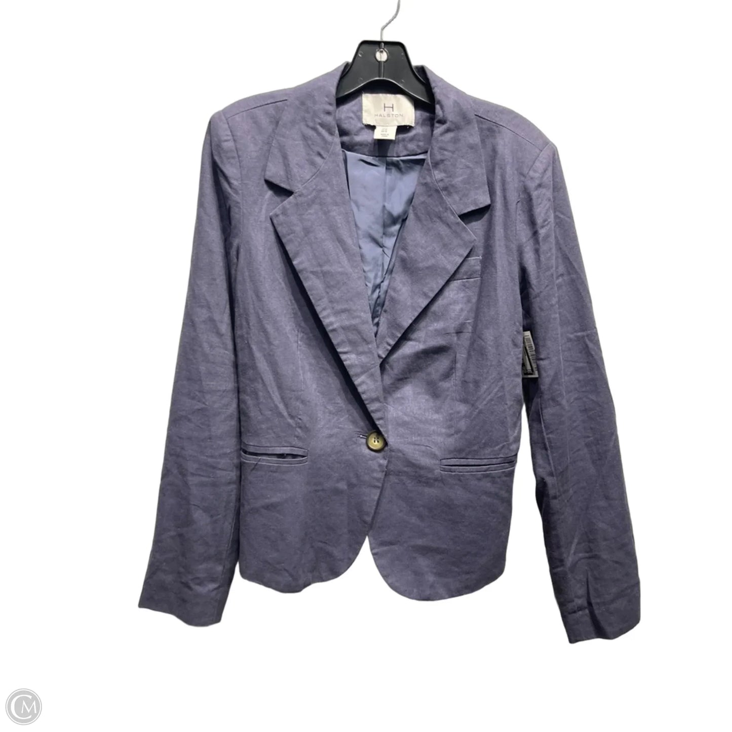 Blazer Designer By Halston In Blue, Size: M