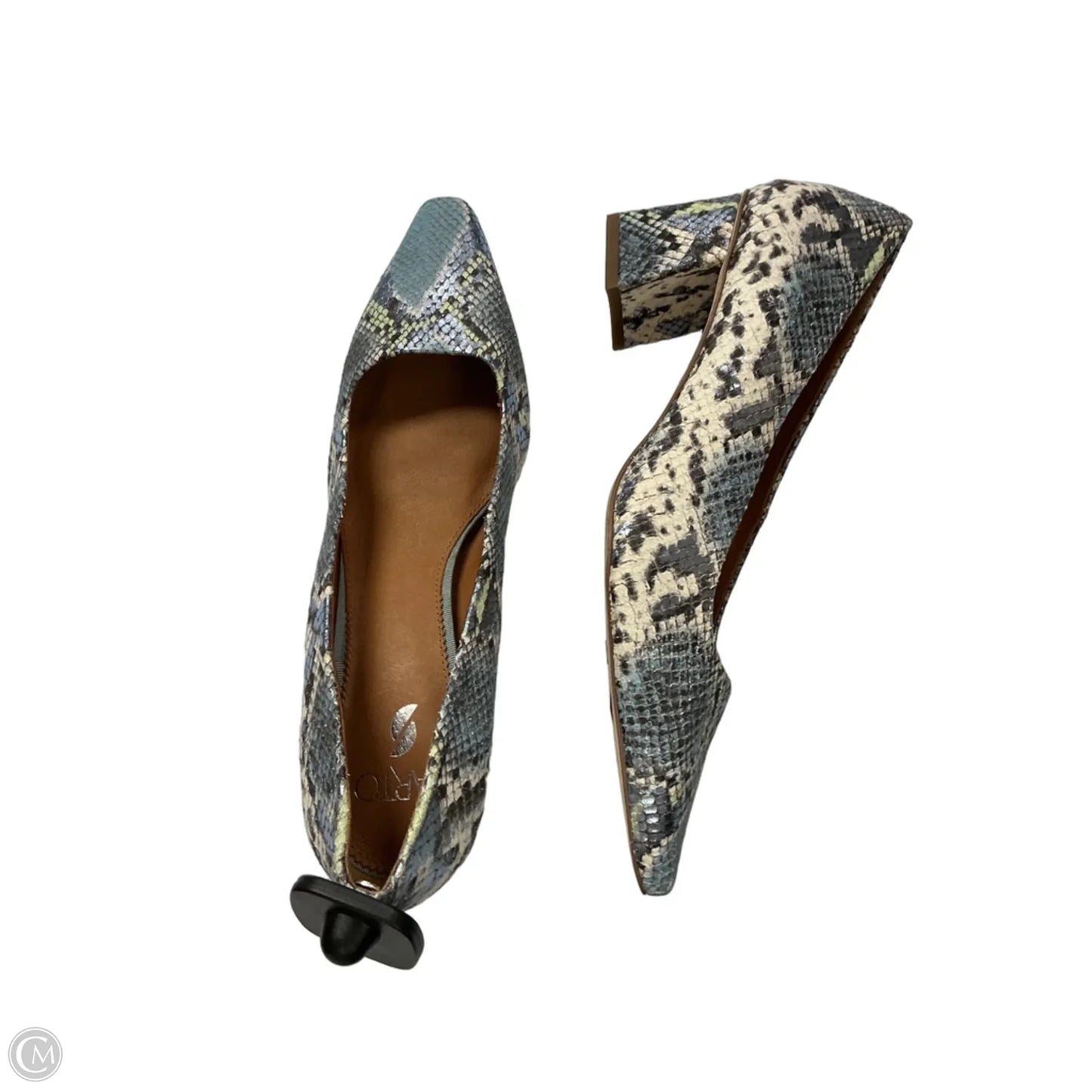 Shoes Heels Block By Franco Sarto In Blue & Green, Size: 9.5