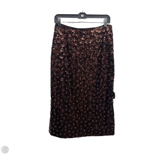 Skirt Midi By los angeles atelier In Brown, Size: 6