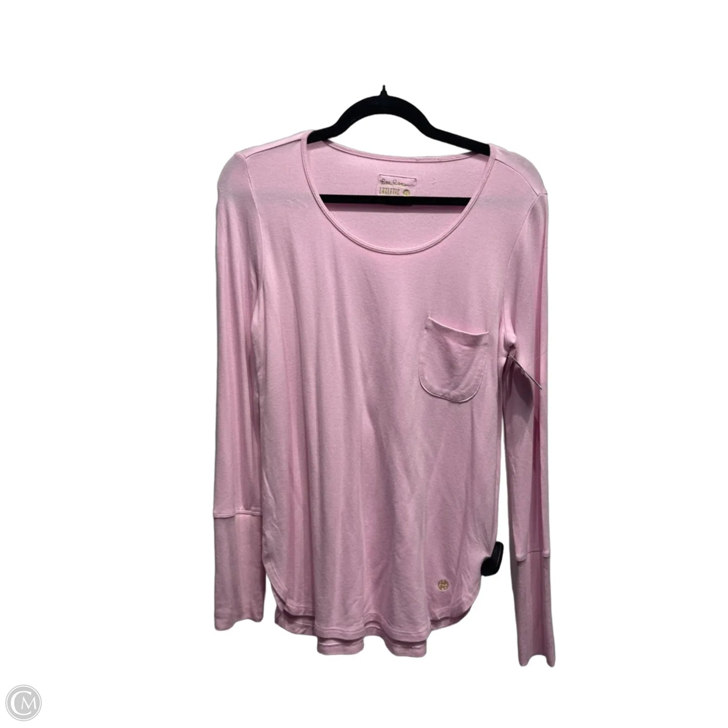 Top Long Sleeve Designer By Lilly Pulitzer In Pink, Size: Xs