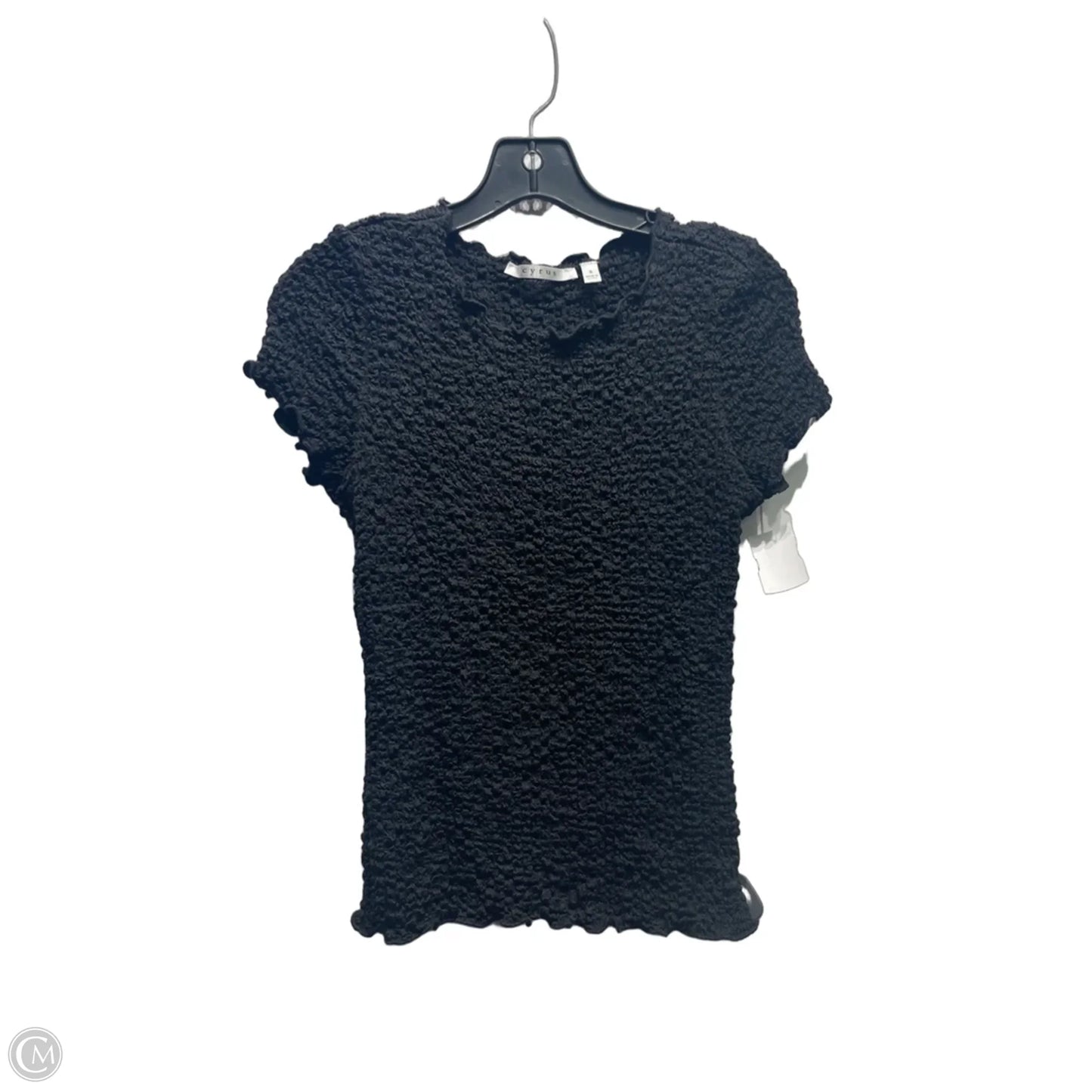 Top Short Sleeve By Cyrus In Black, Size: S