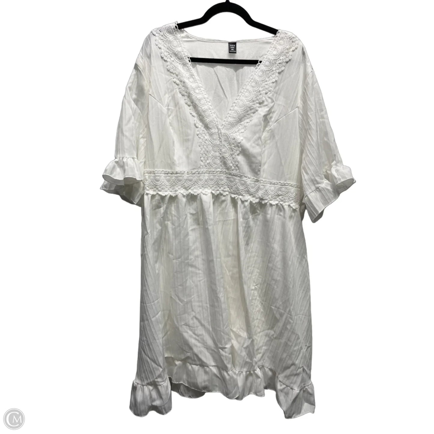 Dress Casual Short By Shein In White, Size: 4x