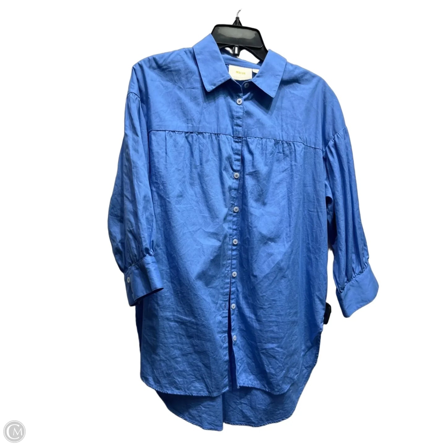 Tunic Long Sleeve By Maeve In Blue, Size: M
