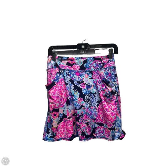 Skort Designer By Lilly Pulitzer In Blue & Pink, Size: Xs