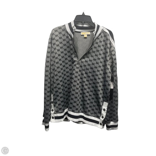 Sweatshirt Collar By Michael By Michael Kors In Black & White, Size: Xl