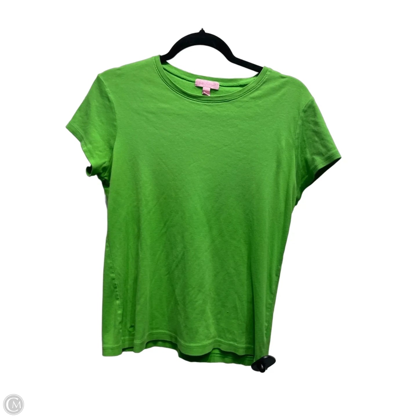 Top Short Sleeve Designer By Lilly Pulitzer In Green, Size: L
