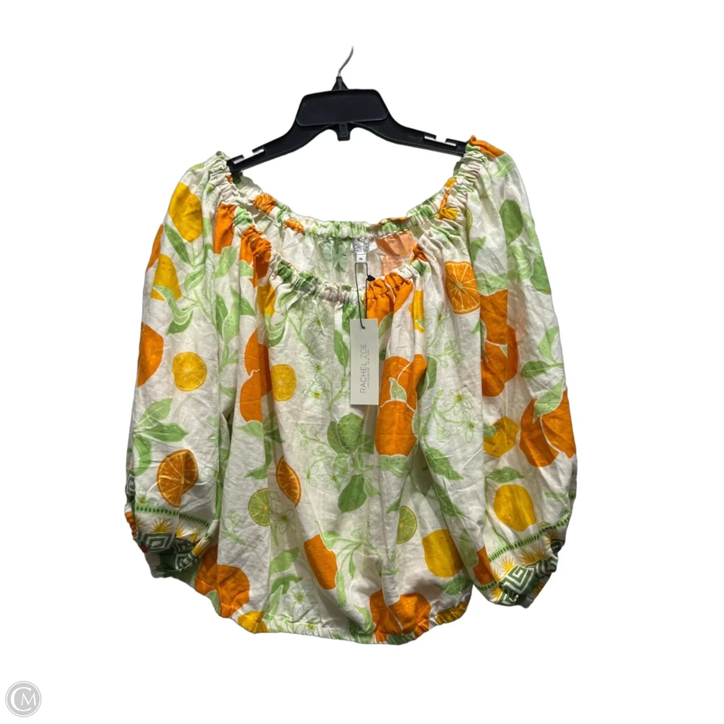 Top Short Sleeve By Rachel Zoe In Green & Orange, Size: Xl