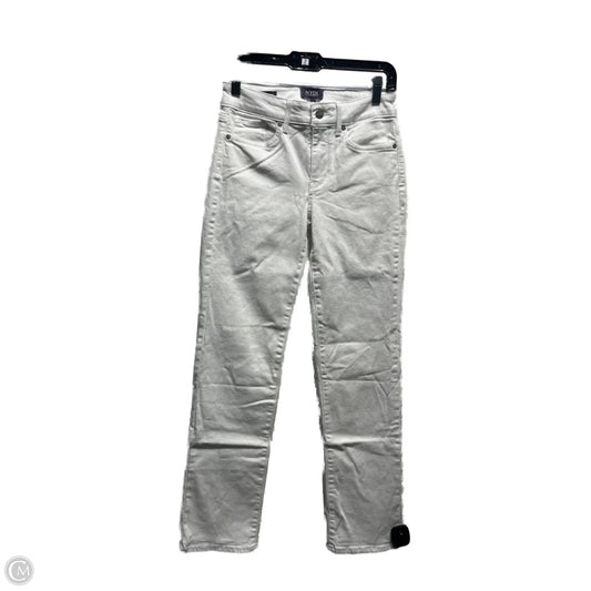 Jeans Straight By Not Your Daughters Jeans In White Denim, Size: 0