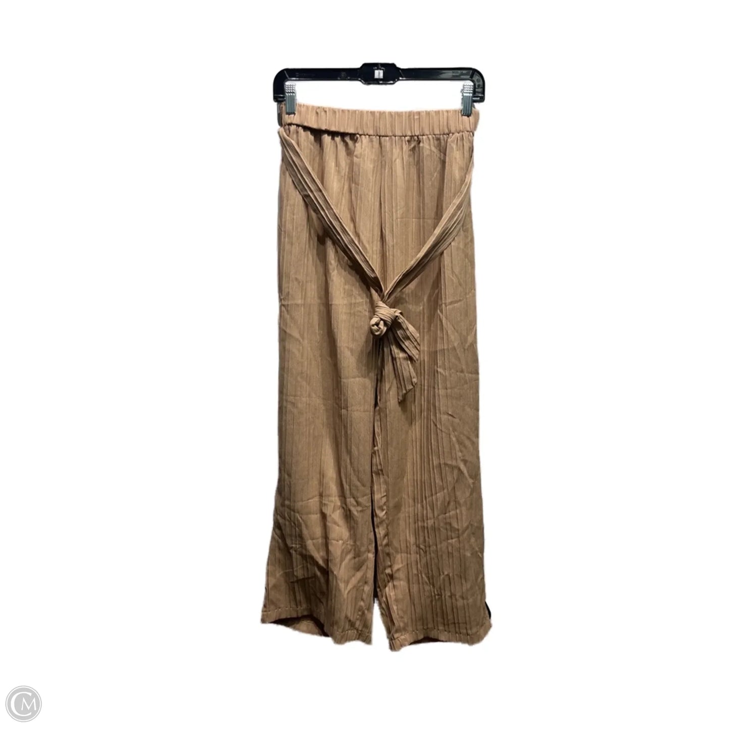 Pants Wide Leg By Shein In Tan, Size: L