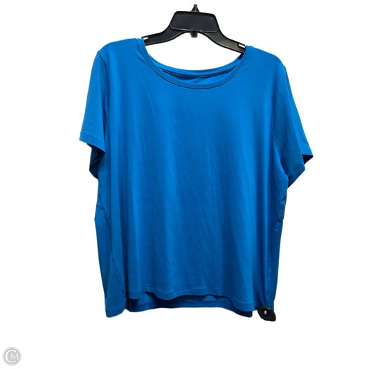 Athletic Top Short Sleeve By All In Motion In Blue, Size: Xxl