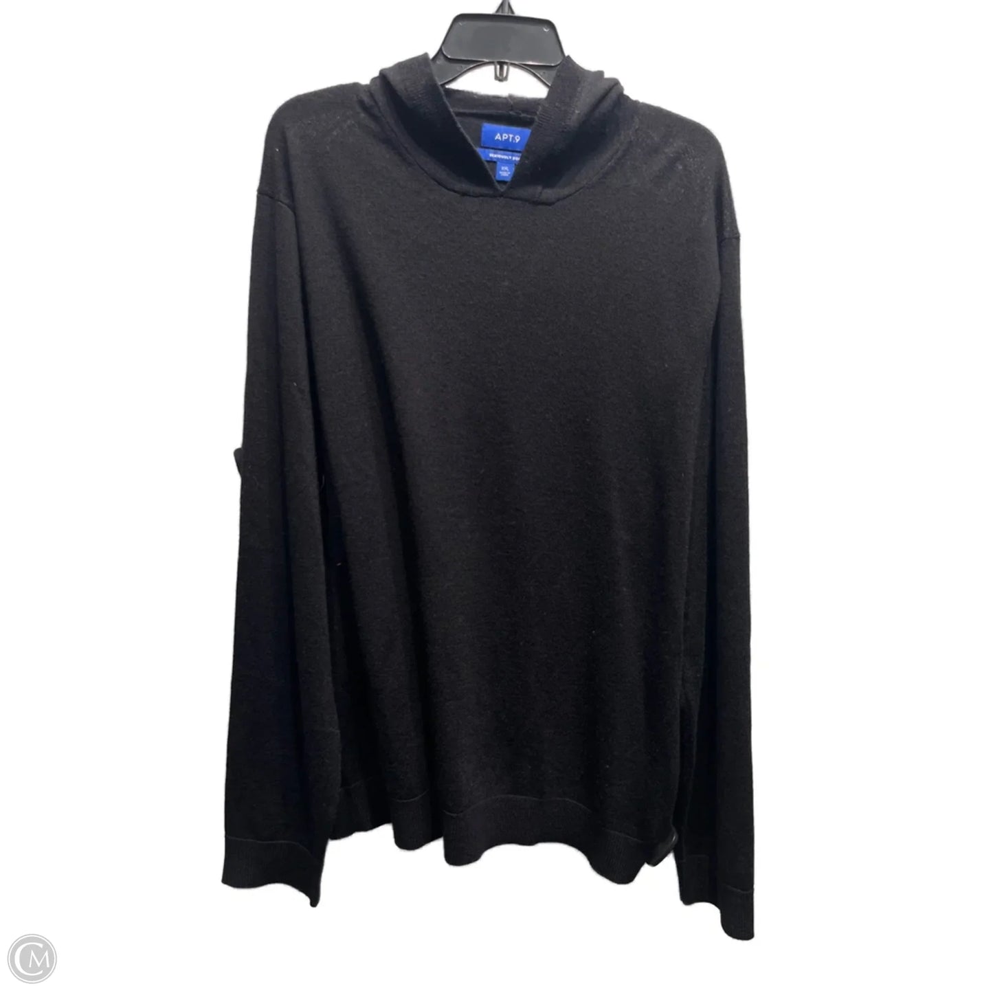 Sweater By Apt 9 In Black, Size: Xxl