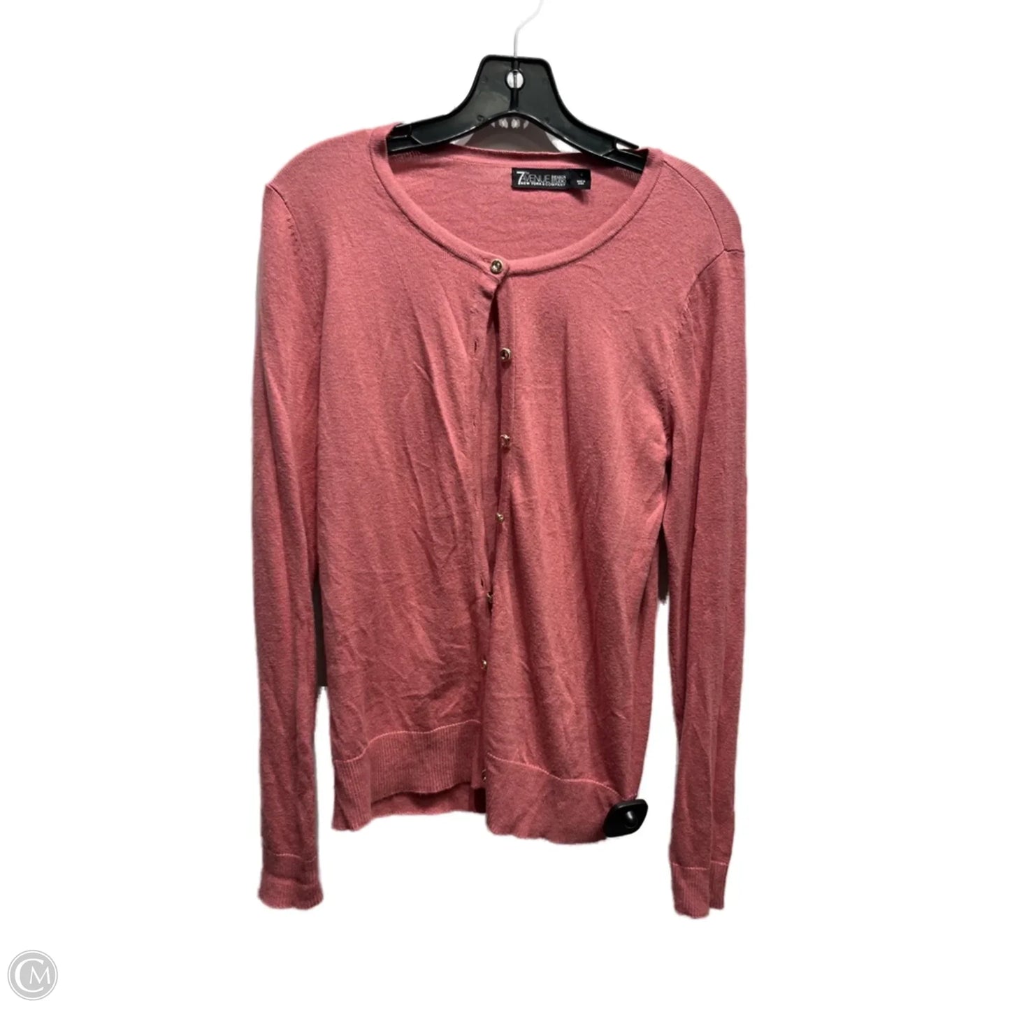Sweater Cardigan By New York And Co In Pink, Size: S