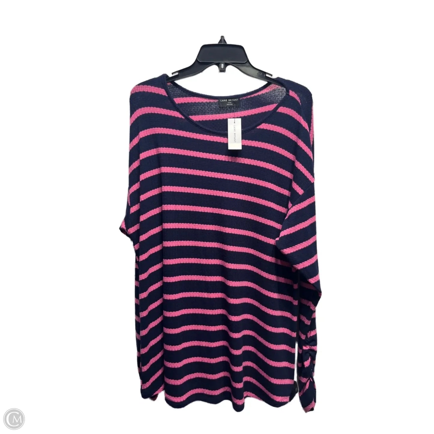 Top Long Sleeve By Lane Bryant In Blue & Pink, Size: 16