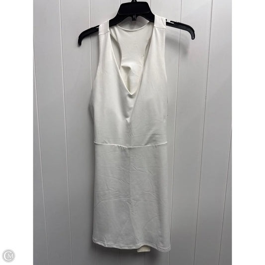 Athletic Dress By Fabletics In White, Size: L