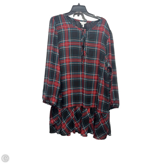 Dress Casual Short By Draper James In Green & Red, Size: Xxl
