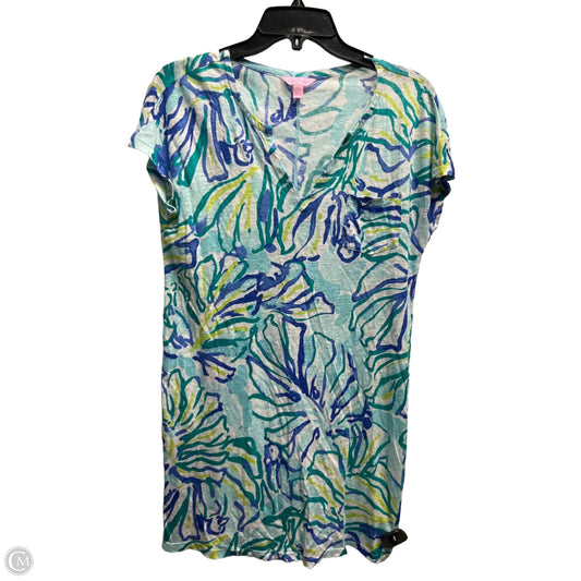 Dress Designer By Lilly Pulitzer In Blue & Green, Size: S