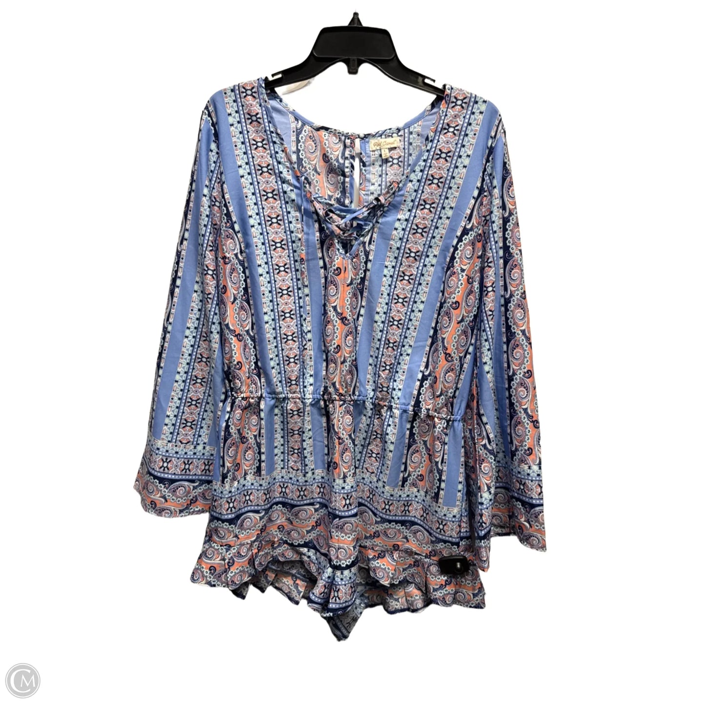 Romper By Red Camel In Blue & Pink, Size: L