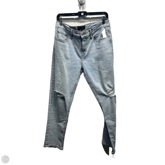 Jeans Straight By Banana Republic In Blue Denim, Size: 8
