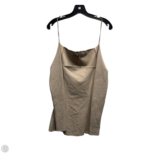 Top Long Sleeve By Zara In Taupe, Size: S