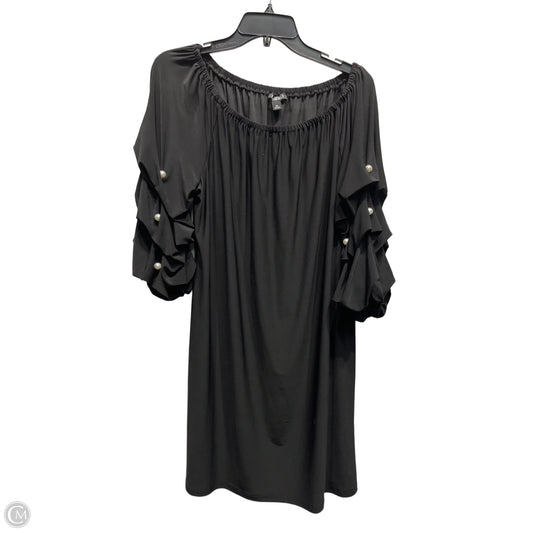 Dress Casual Short By Roz And Ali In Black, Size: Xl