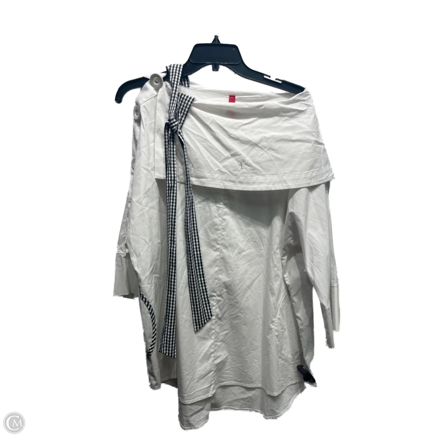 Top Long Sleeve By Ic By Connie K In Black & White, Size: Xl