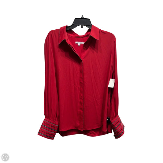 Top Long Sleeve By Chicos In Red, Size: 16