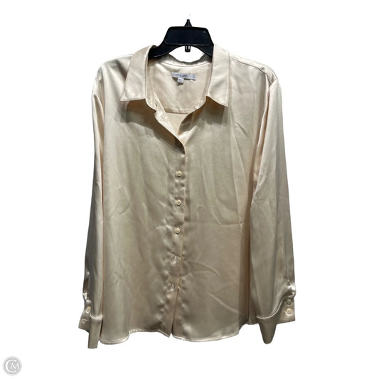 Blouse Long Sleeve By Chicos In Cream, Size: 20