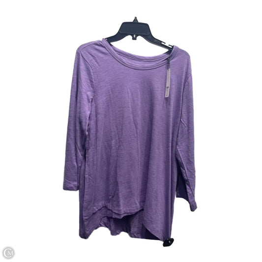 Top Long Sleeve By Chicos In Purple, Size: Xl