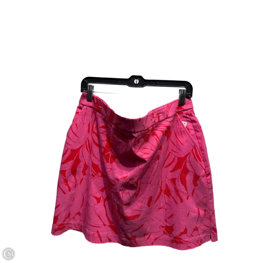 Skort By Rafaella In Pink & Red, Size: Xxl