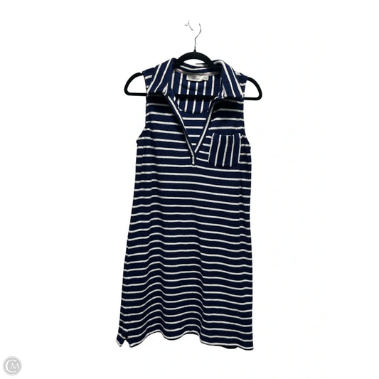 Dress Casual Short By Vineyard Vines In Blue & White, Size: M