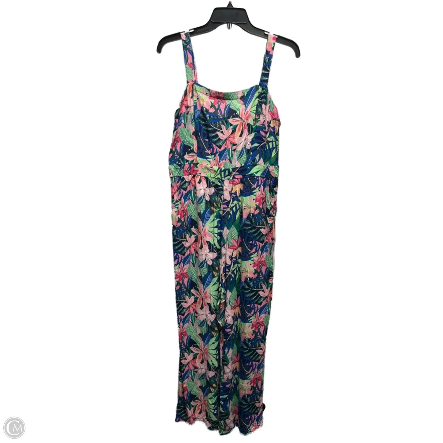 Jumpsuit By Loft In Blue & Pink, Size: 6