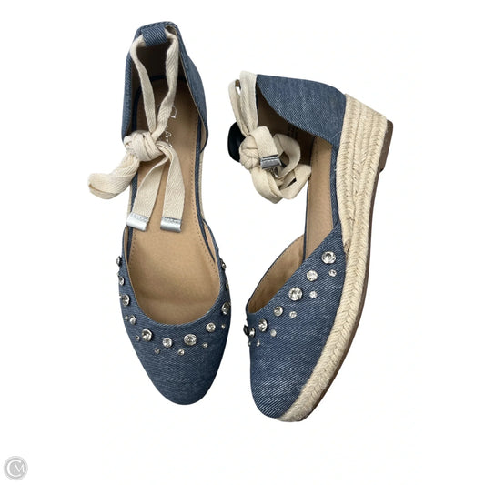 Shoes Flats By Comfort Casual In Blue, Size: 9