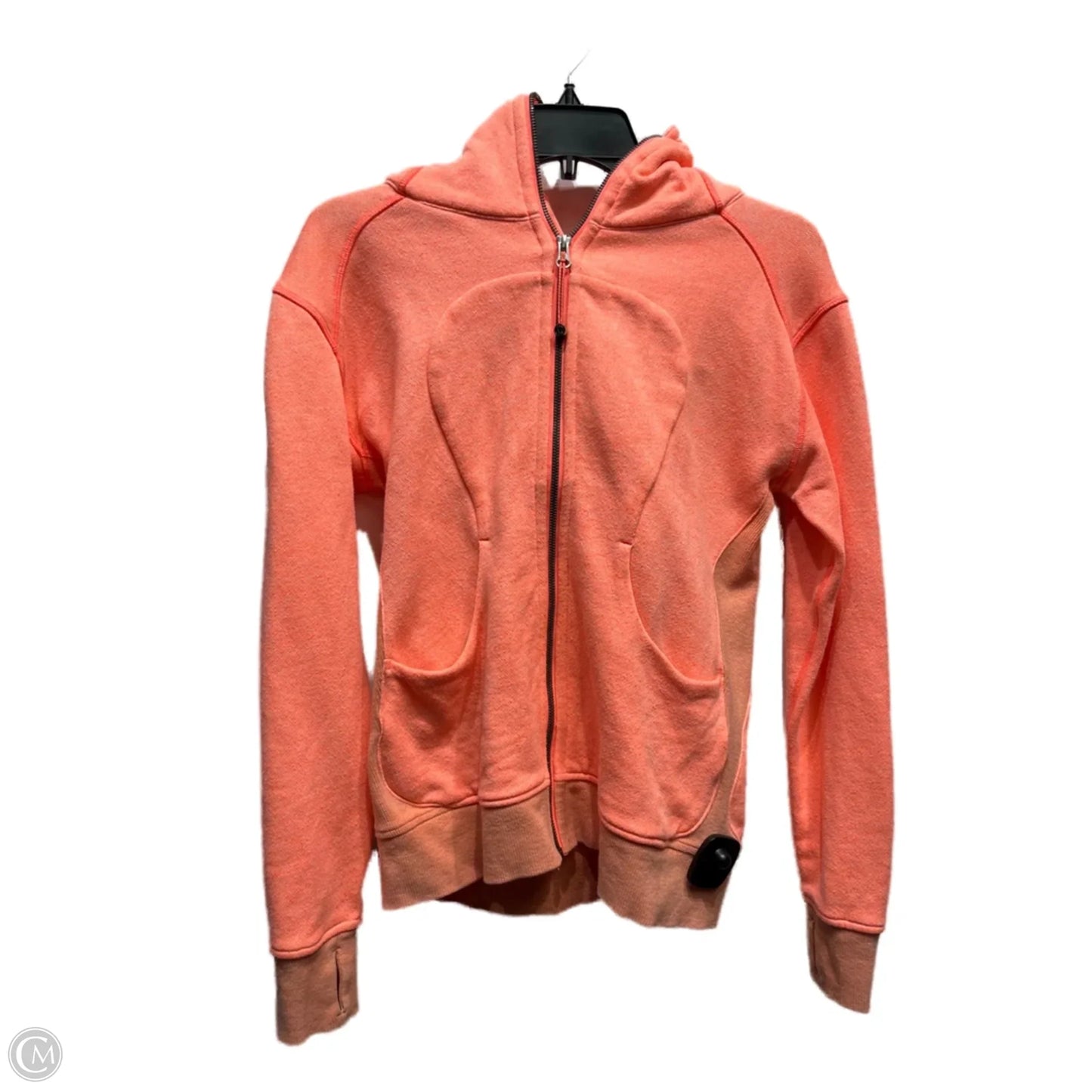 Athletic Jacket By Lululemon In Orange, Size: 6