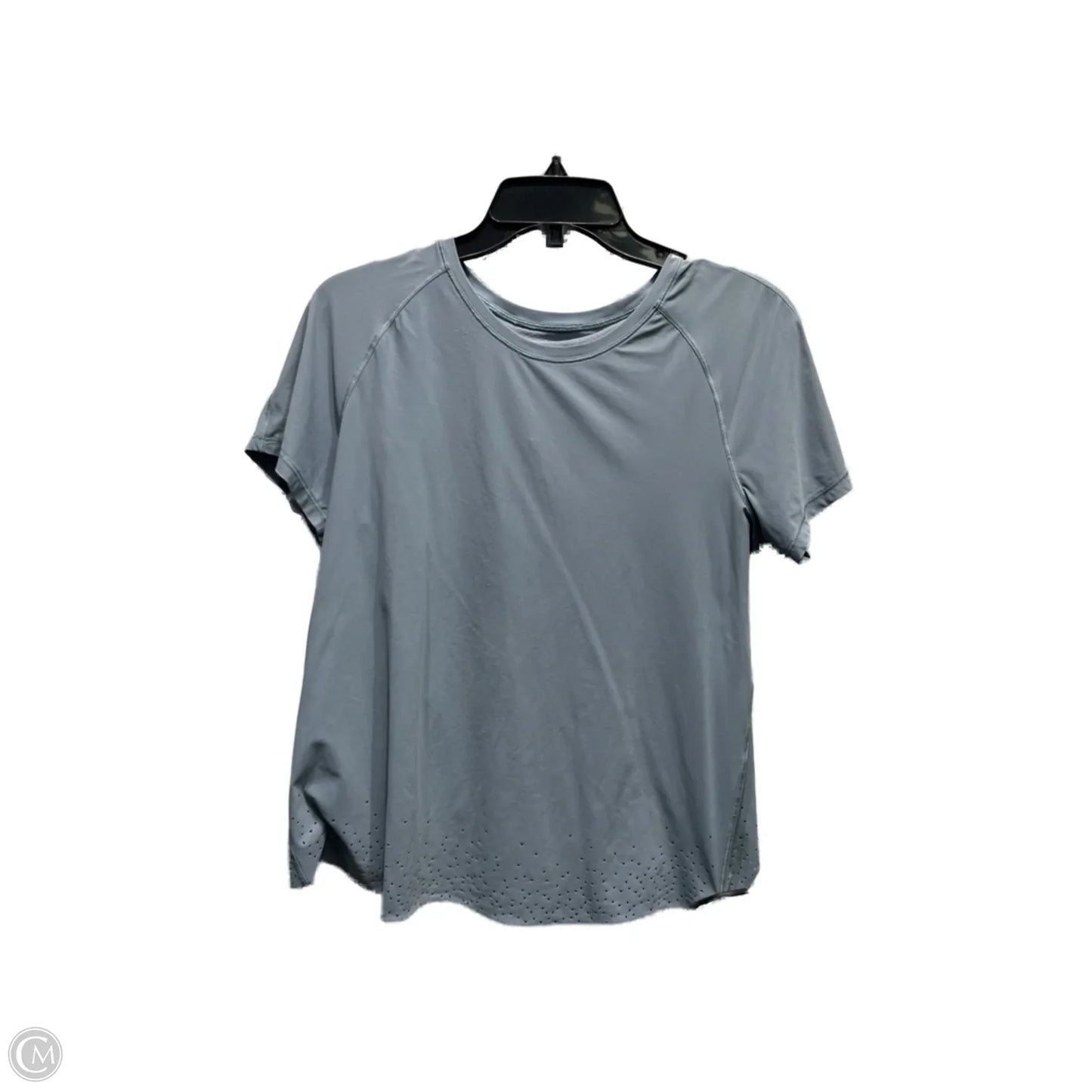 Athletic Top Short Sleeve By Lululemon In Blue, Size: M