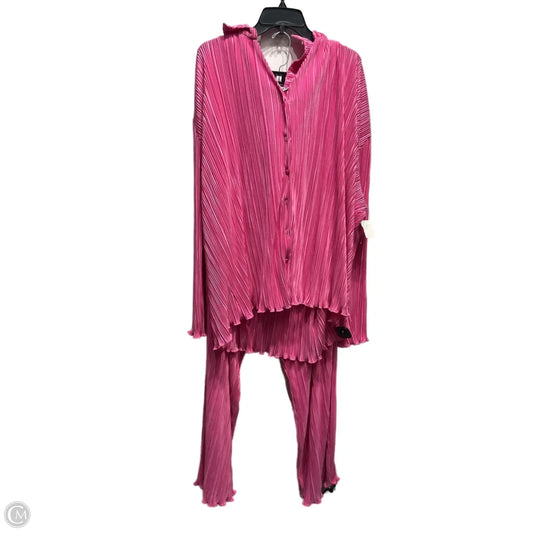Pants Set 2pc By Fashion Nova In Pink, Size: 3x