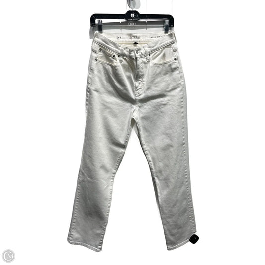Jeans Straight By J. Crew In White Denim, Size: 4
