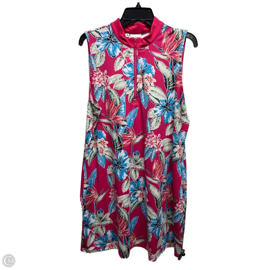 Dress Casual Short By Tommy Bahama In Blue & Pink, Size: Xl