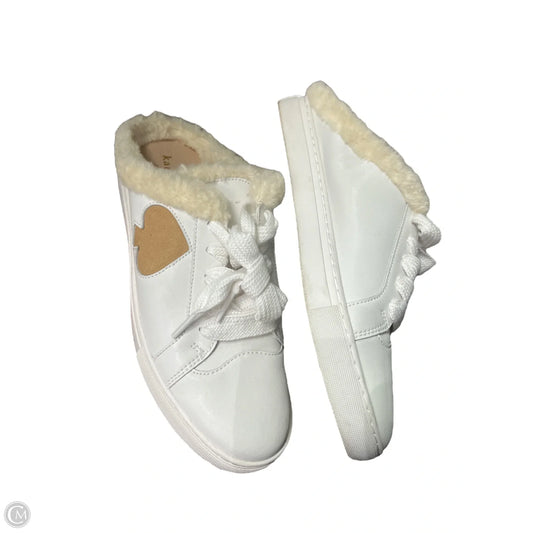 Shoes Designer By Kate Spade In Tan & White, Size: 8