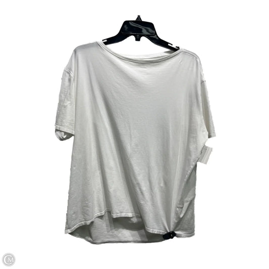 Athletic Top Short Sleeve By Lululemon In White, Size: L