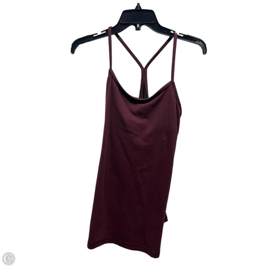 Athletic Tank Top By Lululemon In Maroon, Size: M